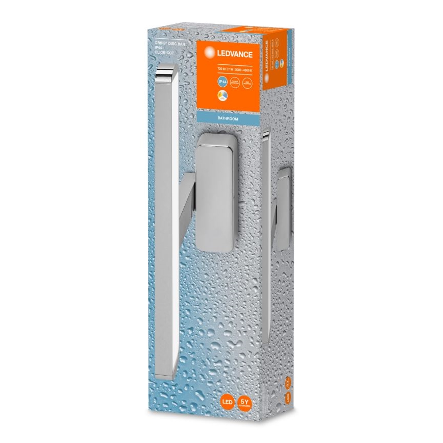 Ledvance - LED Rasvjeta za ogledalo u kupaonici DISC BAR LED/7W/230V 3000/4000K IP44