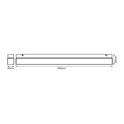 Ledvance - LED Rasvjeta za ogledalo u kupaonici SQUARE LED/14W/230V IP44 3000/4000K CRI 90 Ra