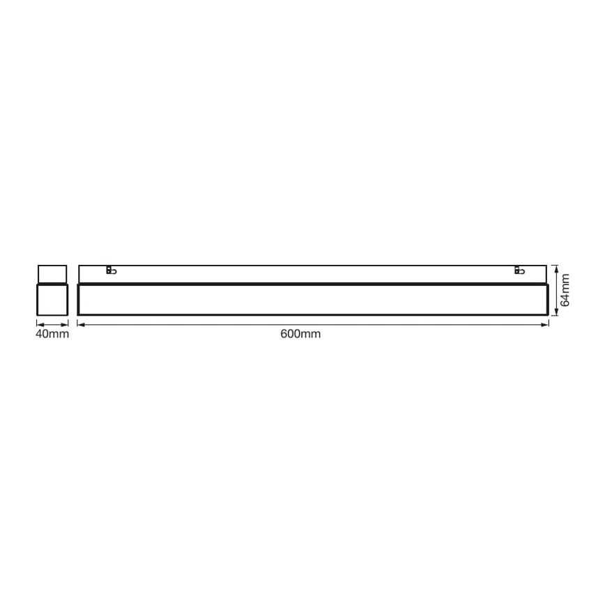 Ledvance - LED Rasvjeta za ogledalo u kupaonici SQUARE LED/14W/230V IP44 3000/4000K CRI 90 Ra