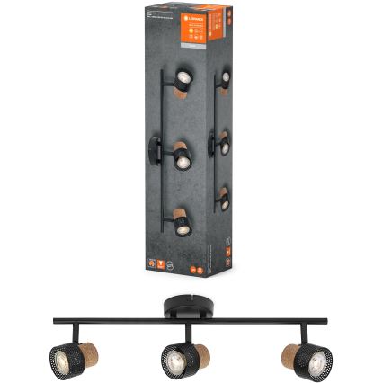 Ledvance - LED Ugradbena svjetiljka DECOR CORK 3xGU10/3,4W/230V