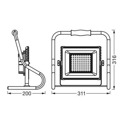 Ledvance - LED Reflektor R-STAND LED/30W/5V IP44