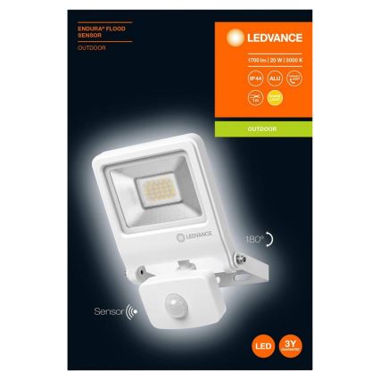 Ledvance - LED Reflektor sa senzorom ENDURA LED/20W/230V IP44