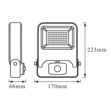 Ledvance - LED Reflektor sa senzorom ENDURA LED/30W/230V IP44