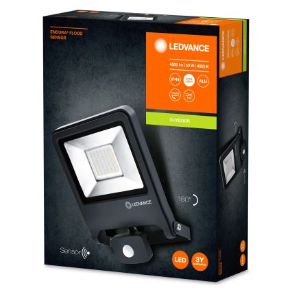 Ledvance - LED Reflektor sa senzorom ENDURA LED/50W/230V IP44