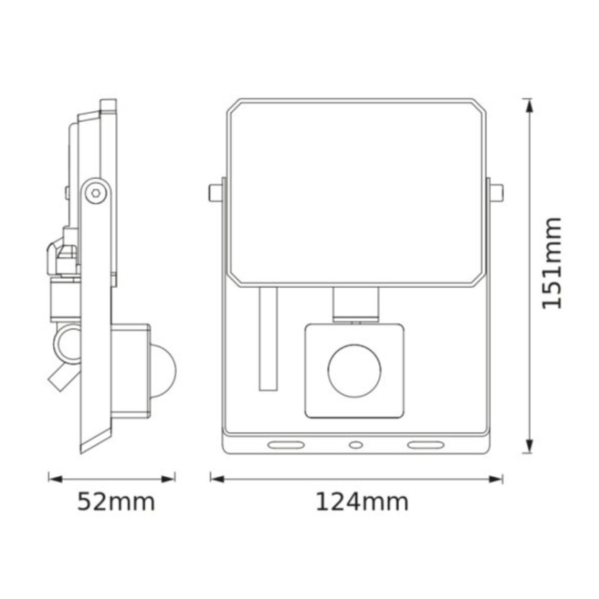 Ledvance - LED reflektor s senzorom pokreta i sumraka FLOODLIGHT LED/20W/230V 3000K IP65