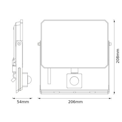 Ledvance - LED reflektor sa senzorom pokreta i sumraka FLOODLIGHT LED/50W/230V 3000K IP65
