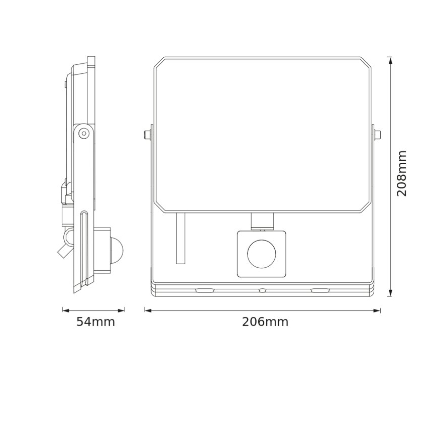 Ledvance - LED reflektor sa senzorom FLOODLIGHT LED/50W/230V 4000K IP65