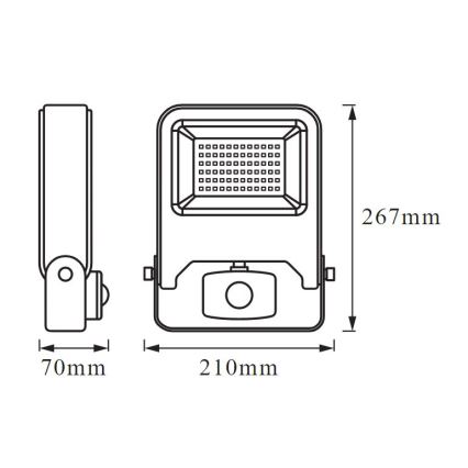 Ledvance - LED Reflektor sa senzorom ENDURA LED/50W/230V IP44