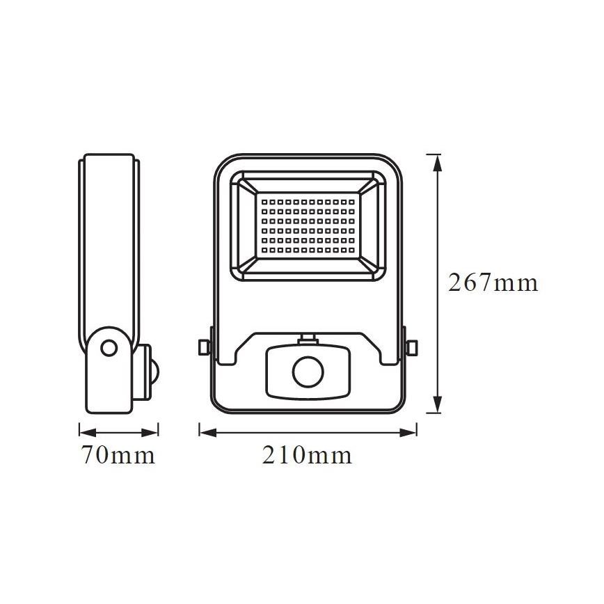 Ledvance - LED Reflektor sa senzorom ENDURA LED/50W/230V IP44
