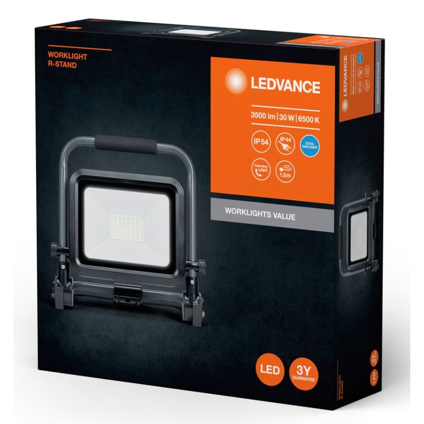Ledvance - LED Vanjski reflektor WORKLIGHT R-STAND LED/30W/230V 6500K IP54