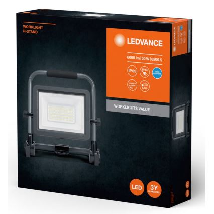 Ledvance - LED Vanjski reflektor WORKLIGHT R-STAND LED/50W/230V 6500K IP65