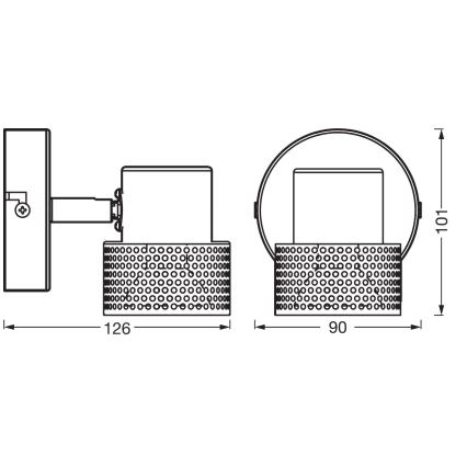 Ledvance - LED Reflektorska svjetiljka DECOR CORK 1xGU10/3,4W/230V