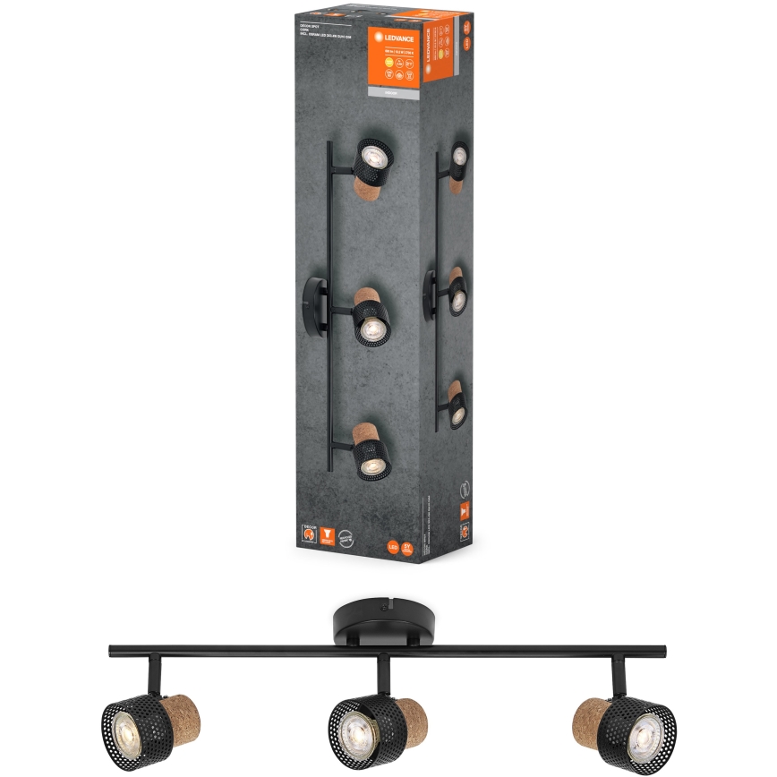 Ledvance - LED Reflektorska svjetiljka DECOR CORK 3xGU10/3,4W/230V