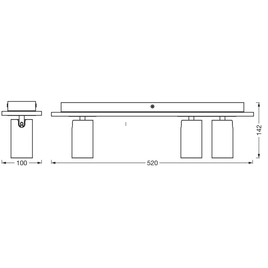 Ledvance - LED Reflektorska svjetiljka DECOR MERCURY 3xGU10/3,4W/230V