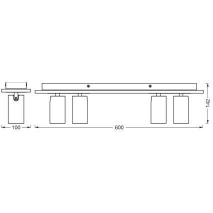 Ledvance - LED Reflektorska svjetiljka DECOR MERCURY 4xGU10/3,4W/230V