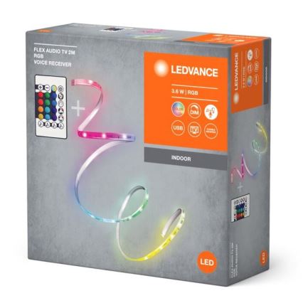 Ledvance - LED RGB fleksibilna traka za TV FLEX AUDIO 2m LED/3,6W/5V + daljinski upravljač