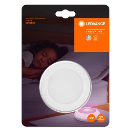 Ledvance - LED RGB Orijentacijsko svjetlo na dodir DOT-IT LED/0,2W/4,5V