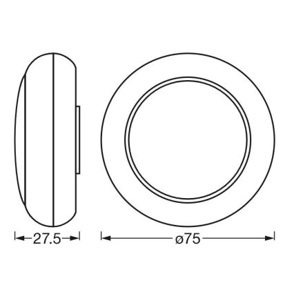 Ledvance - LED RGB Orijentacijsko svjetlo na dodir DOT-IT LED/0,2W/4,5V