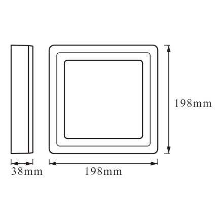 Ledvance - LED RGB Prigušiva stropna svjetiljka LED/19W/230V + DU