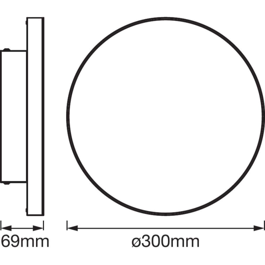 Ledvance - LED RGB Prigušiva svjetiljka SMART+ FRAMELESS LED/20W/230V 3000K-6500K