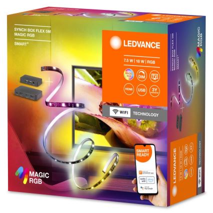 Ledvance - LED RGB Prigušiva traka za TV SYNCH BOX FLEX SMART+ MAGIC 4,5m LED/18W/230V Wi-Fi