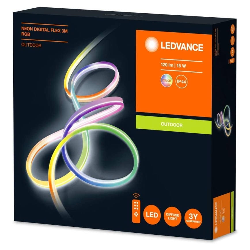 Ledvance - LED RGB Prigušiva vanjska traka FLEX 3m LED/15W/230V IP44 + daljinsko upravljanje