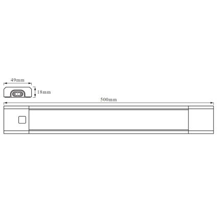 Ledvance - LED RGB Dimabilno podkuhinjsko svjetlo SLIM LED/8W/230V + daljinski upravljač