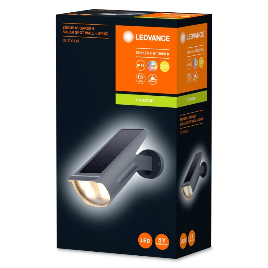 Ledvance - LED RGB Solarna svjetiljka ENDURA LED/0,5W/3,6V 1200 mAh IP44