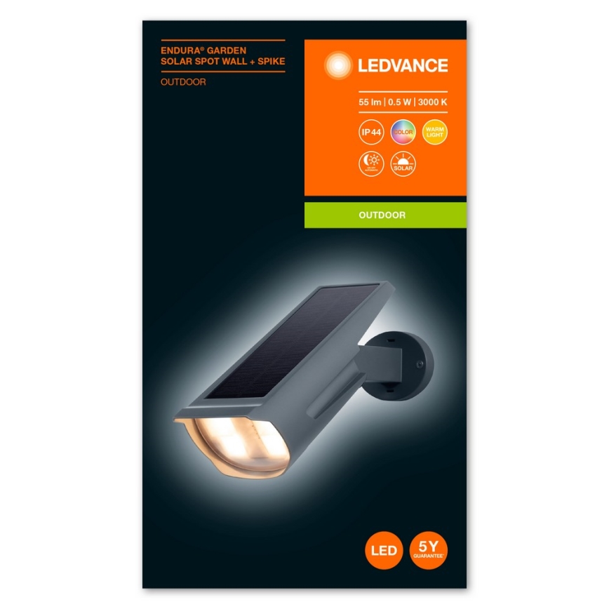 Ledvance - LED RGB Solarna svjetiljka ENDURA LED/0,5W/3,6V 1200 mAh IP44