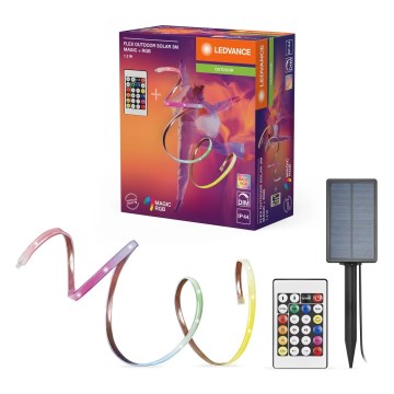 Ledvance - LED RGB solarna traka s mogućnošću prigušivanja FLEX MAGIC 3m LED/1,2W/5V IP44 + daljinski upravljač