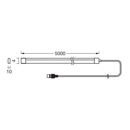Ledvance - LED RGB prigušiva solarna traka FLEX MAGIC 5m LED/1,6W/3,7V 2000 mAh IP44 + daljinski upravljač