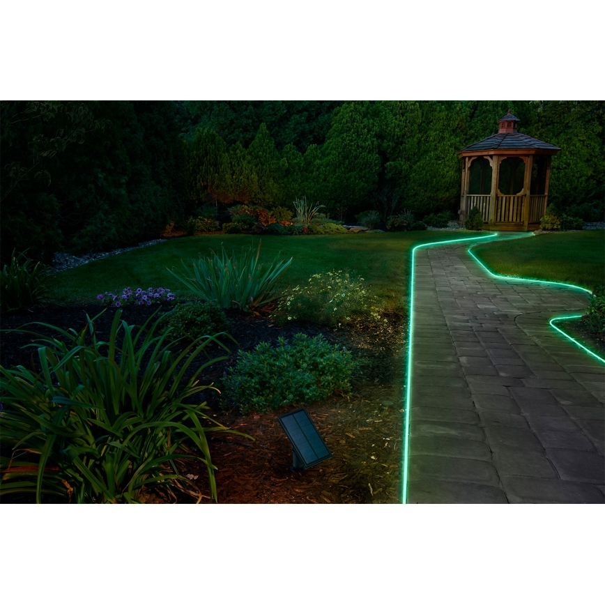 Ledvance - LED RGB podesivi solarni trak FLEX MAGIC 5m LED/1,6W/5V + daljinski upravljač