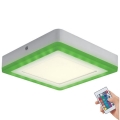 Ledvance - LED RGB stropna svjetiljka s prigušivanjem LED/19W/230V + daljinski upravljač