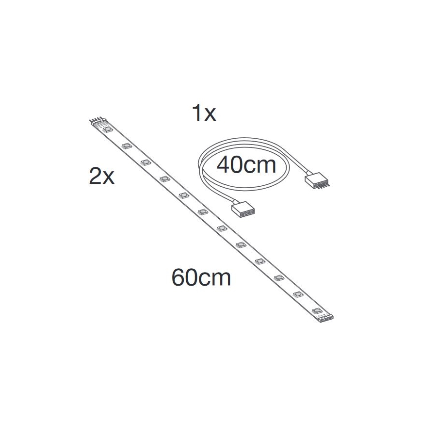 Ledvance - LED RGB+TW Proširujuća prigušiva traka SMART+ FLEX 1,2m LED/6W/12V