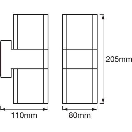 Ledvance - LED RGB Vanjska zidna svjetiljka SMART+ CUBE LED/13,5W/230V IP44 Wi-Fi