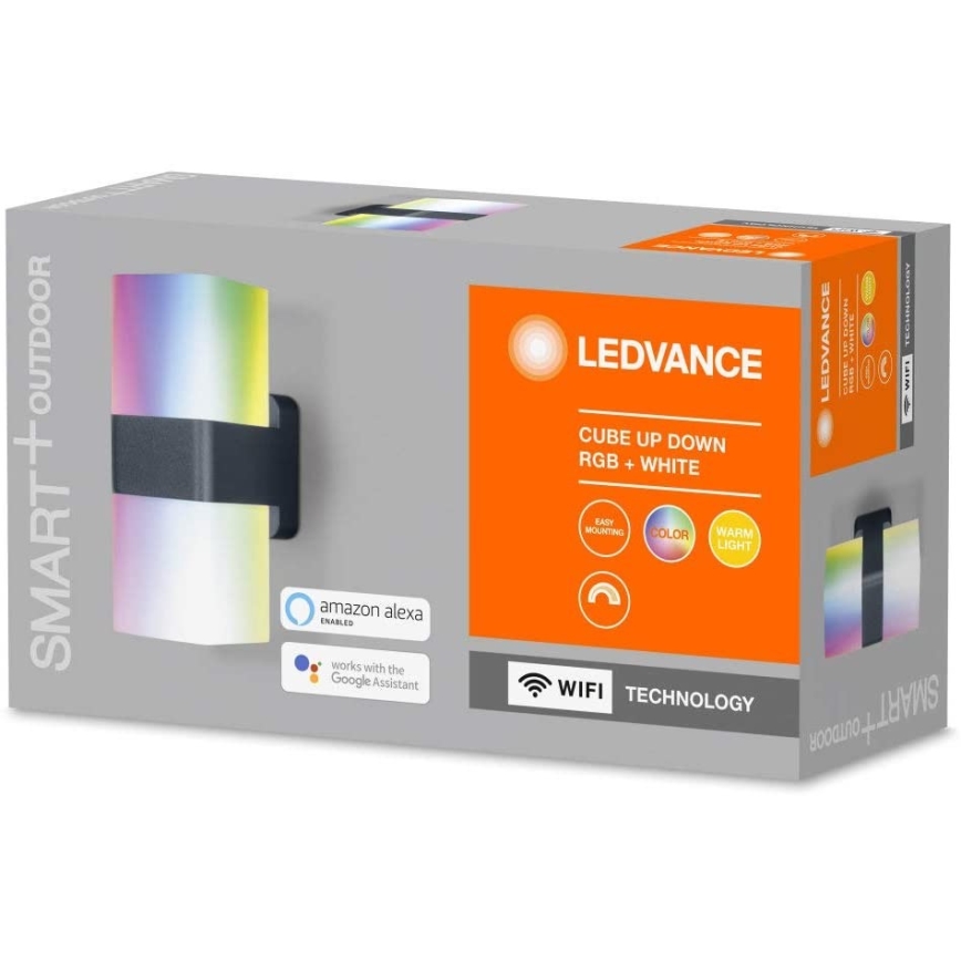 Ledvance - LED RGB Vanjska zidna svjetiljka SMART+ CUBE LED/13,5W/230V IP44 Wi-Fi