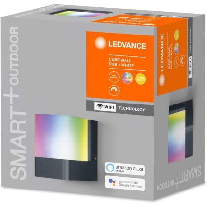 Ledvance - LED RGB Vanjska zidna svjetiljka SMART+ CUBE LED/9,5W/230V IP44 Wi-Fi