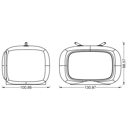 Ledvance - LED RGBW Dječja noćna svjetiljka na dodir TOUCH LED/2,5W/5V
