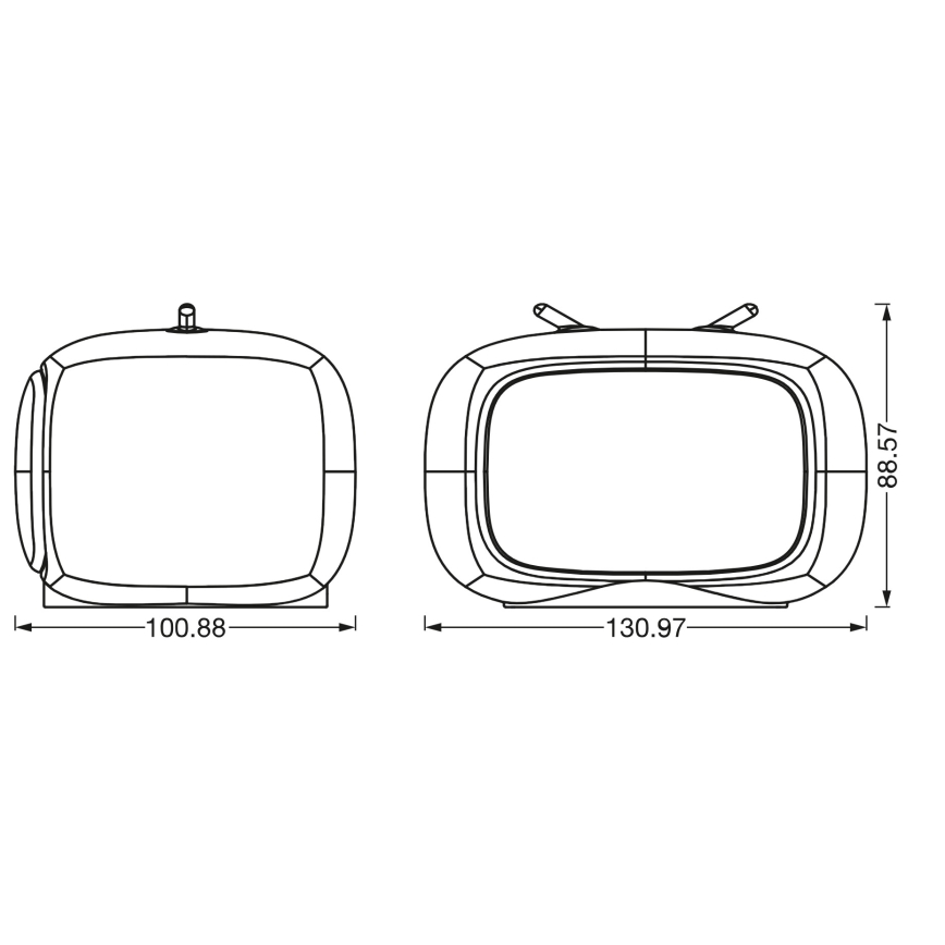 Ledvance - LED RGBW Dječja noćna svjetiljka na dodir TOUCH LED/2,5W/5V