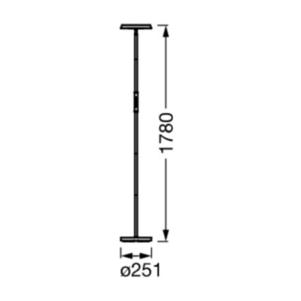 Ledvance - LED RGBW Prigušiva podna lampa SMART+ FLOOR LED/13,5W/230V 2700-5000K Wi-Fi