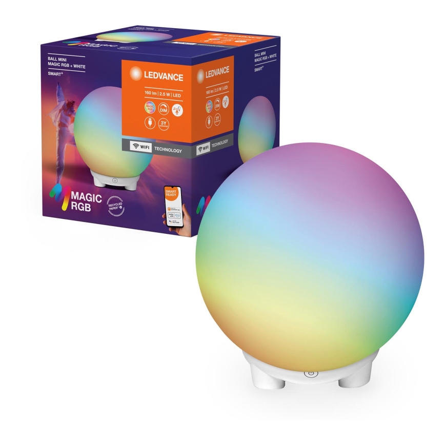 Ledvance - LED RGBW Prigušiva punjiva stolna lampa SMART+ MAGIC LED/2,5W/5V 2200-6500K Wi-Fi