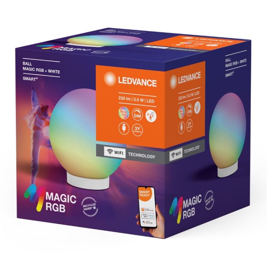 Ledvance - LED RGBW prigušiva stolna svjetiljka SMART+ MAGIC LED/3,5W/5V 2200-6500K Wi-Fi