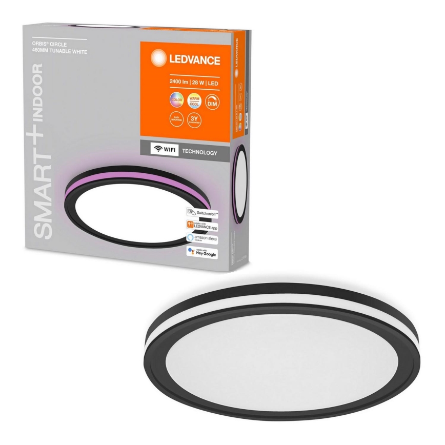 Ledvance - LED RGBW Prigušiva stropna svjetiljka SMART+ CIRCLE LED/28W/230V 3000-6500K Wi-Fi