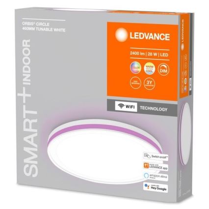 Ledvance - LED RGBW Prigušiva stropna svjetiljka SMART+ CIRCLE LED/28W/230V 3000-6500K Wi-Fi