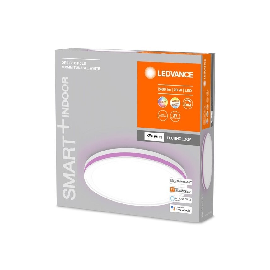 Ledvance - LED RGBW Prigušiva stropna svjetiljka SMART+ CIRCLE LED/28W/230V 3000-6500K Wi-Fi