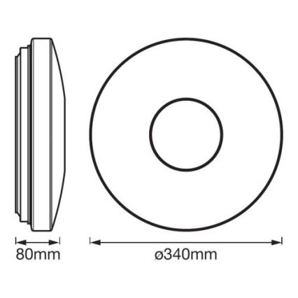 Ledvance - LED RGBW Prigušiva svjetiljka SMART+ KITE LED/18W/230V 3000K-6500K Wi-Fi