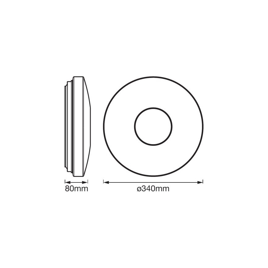 Ledvance - LED RGBW Prigušiva svjetiljka SMART+ KITE LED/18W/230V 3000K-6500K Wi-Fi