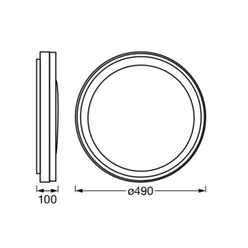 Ledvance - LED RGBW Prigušiva stropna svjetiljka SMART+ MAGIC LED/38W/230V  2700-6500K Wi-Fi