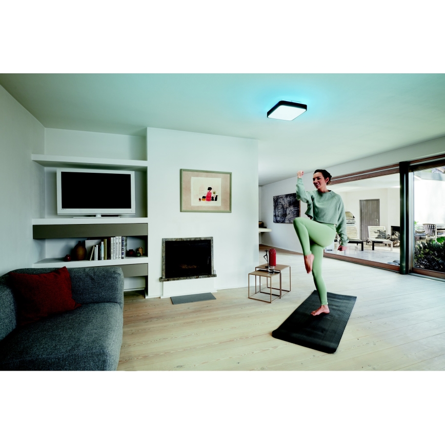Ledvance - LED RGBW Prigušiva stropna svjetiljka SMART+ ORBIS LED/28W/230V 3000-6500K Wi-Fi crna