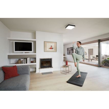 Ledvance - LED RGBW Prigušiva stropna svjetiljka SMART+ ORBIS LED/28W/230V 3000-6500K Wi-Fi crna